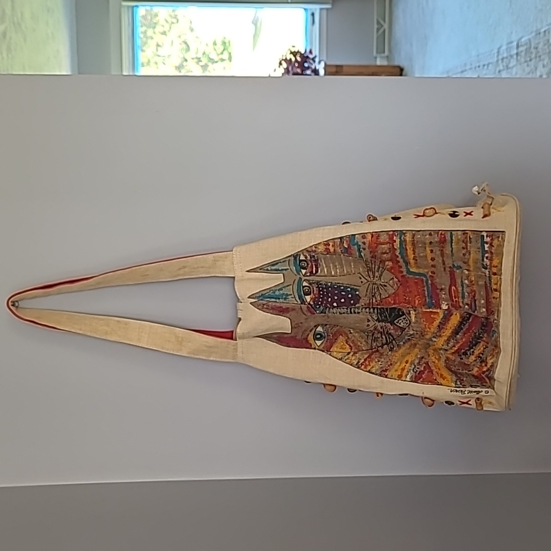 Nwot Laurel Burch Canvas Purse